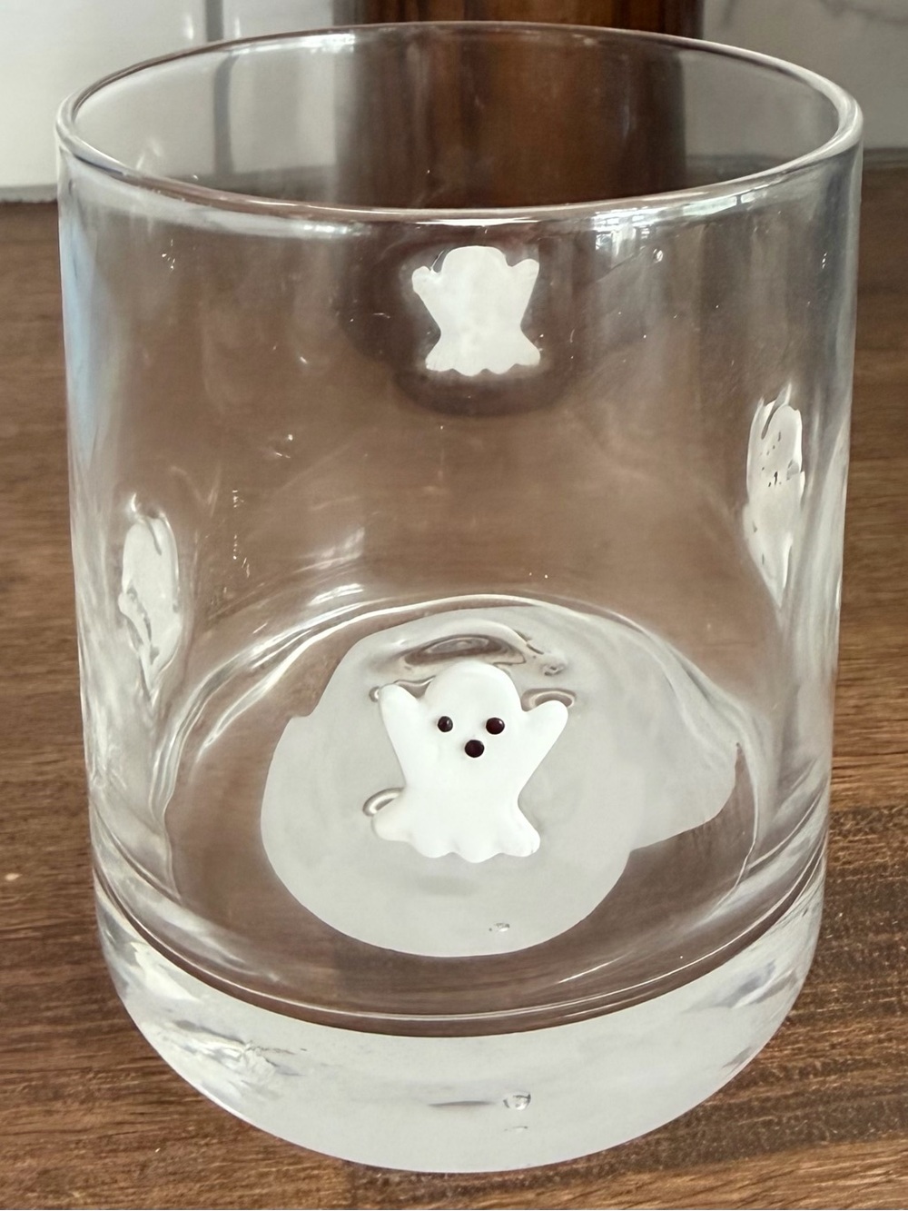 Icon Glass Tumbler with White Ghost Accent
